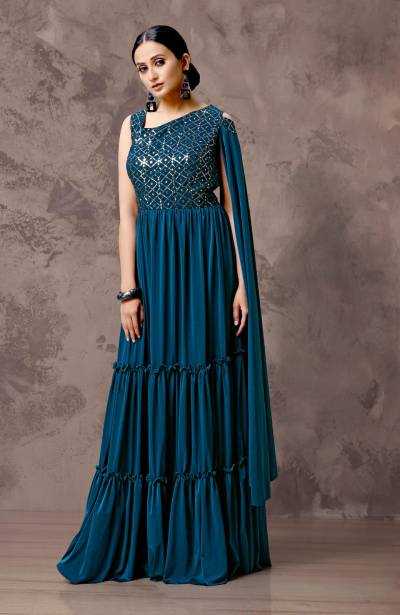 DN 30499 By Amoha Designer Partywear Readymade Gown Collection